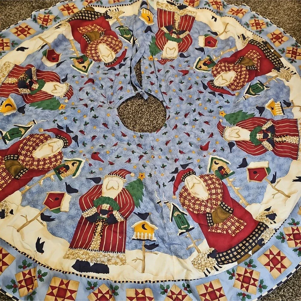 Vintage Debbie Mumm Christmas Tree Skirt 45